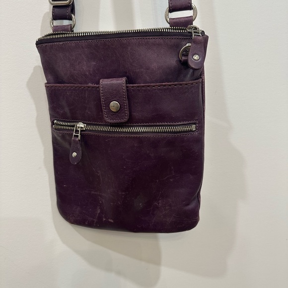 Roots Bags Vintage Roots Purple Leather Crossbody Poshmark
